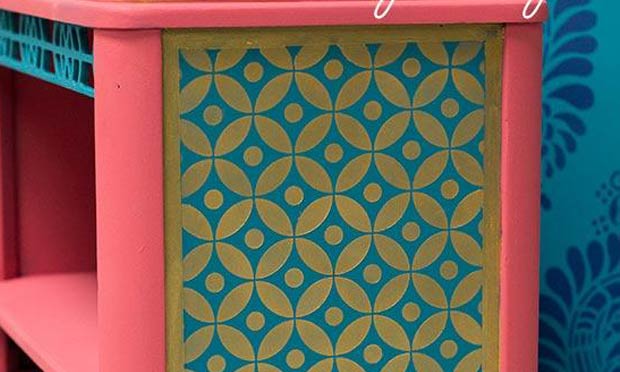 How to Stencil a Recessed Furniture Panel: the Easy Way!
