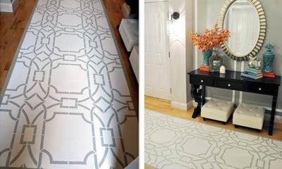 A Stylish Stenciled Floor