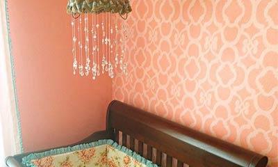 Nursery Decorating Ideas for Chic Stenciled Nurseries