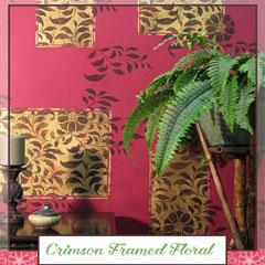 Royal Recipe: How to Stencil Floral Accent Wall Finish