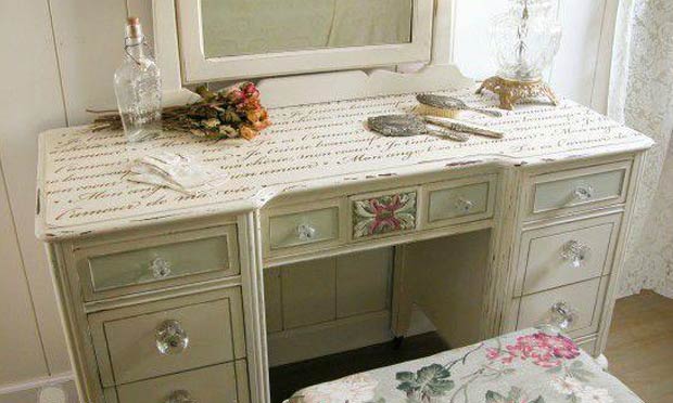 Stenciled Vanity Tutorial: From Curbside Trash to French Treasure