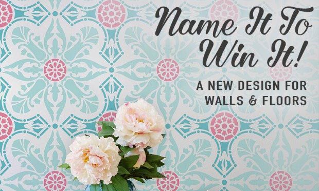 Name to Win this New Wall & Floor Tile Stencil!