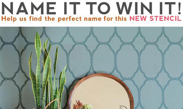 Help Us Name This Trellis Stencil + WIN It!