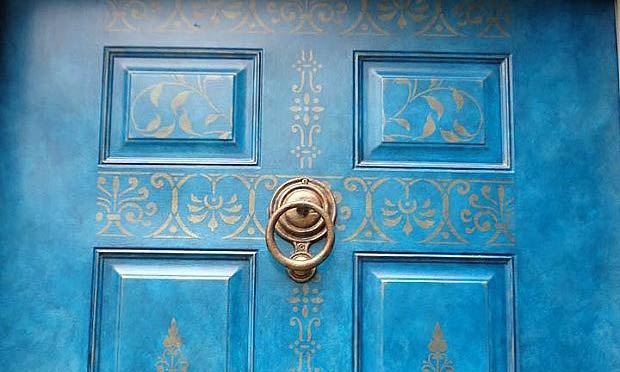 Open Up to Painting Your Door with Stencil Designs
