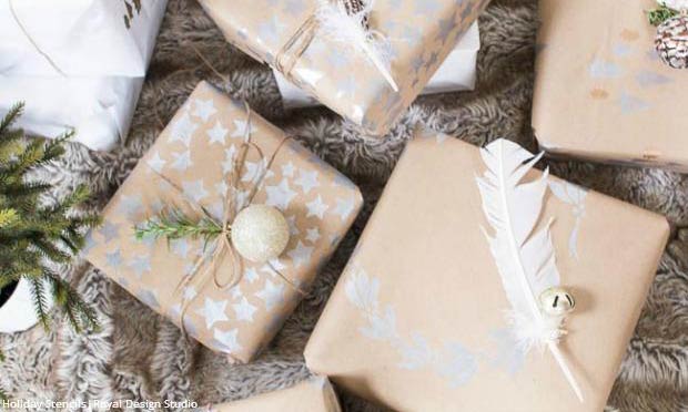 DIY Stencil Projects for a Shimmering Holiday Season