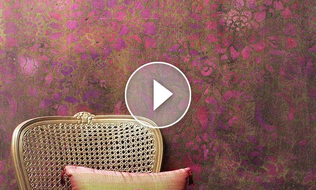 DIY Tutorial: How to Stencil a Metallic Foil Wall Finish
