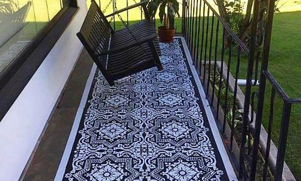 Come On In! Welcome Guests with a Stenciled Porch or Patio