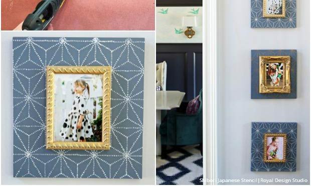 Trendy Stencil Ideas with DIY Picture Frames