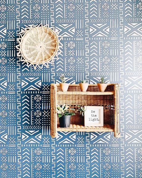 Boho Decor: African Mudcloth Wall Murals