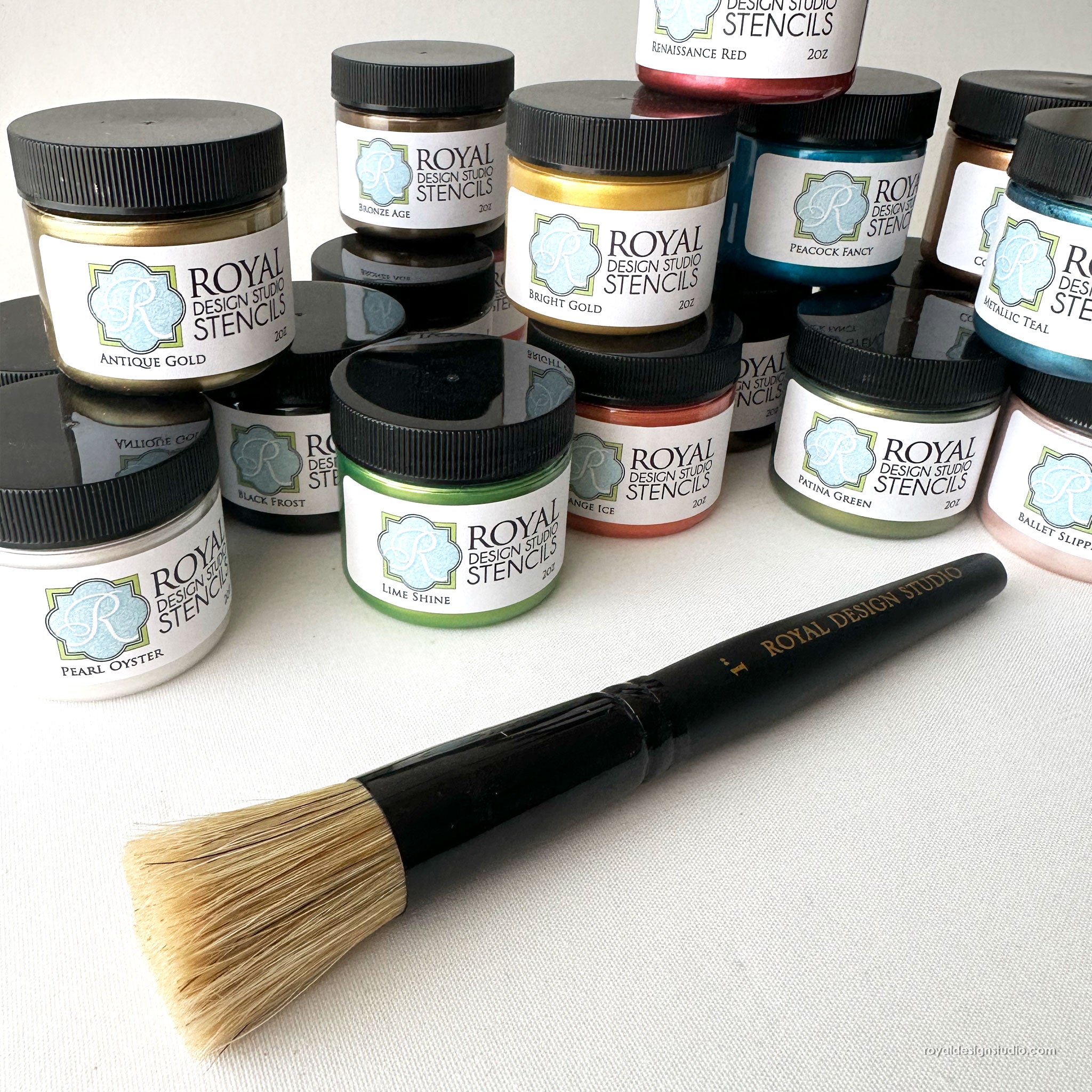 1" Stencil Brush and 2oz Stencil Creme Bundle