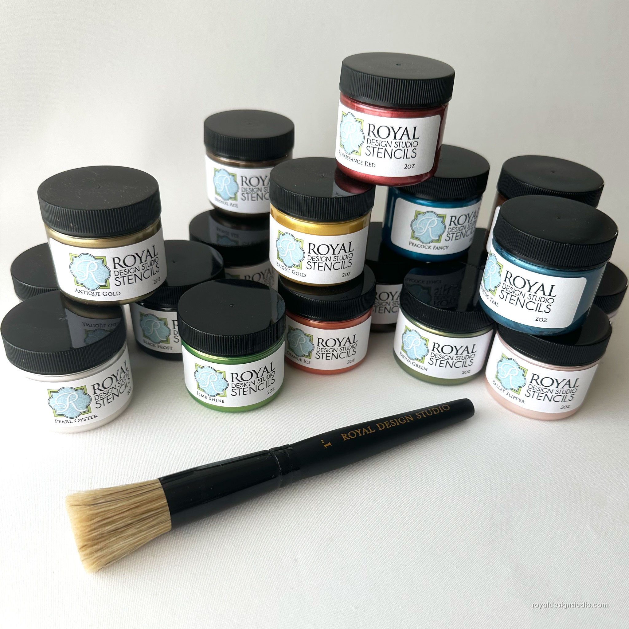 1" Stencil Brush and 2oz Stencil Creme Bundle