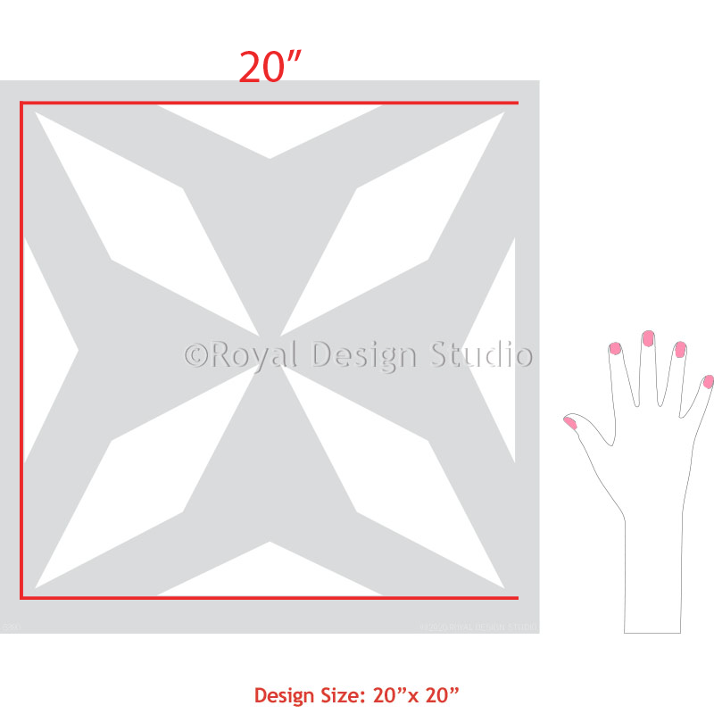 Chrystal Tile Stencil