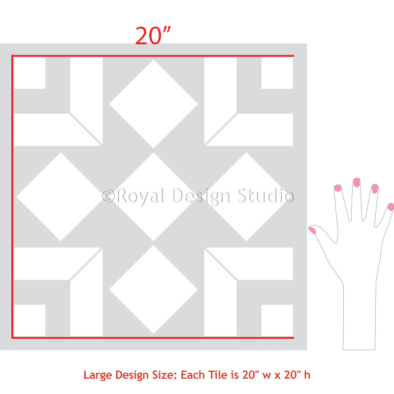 Alonzo Tile Stencil