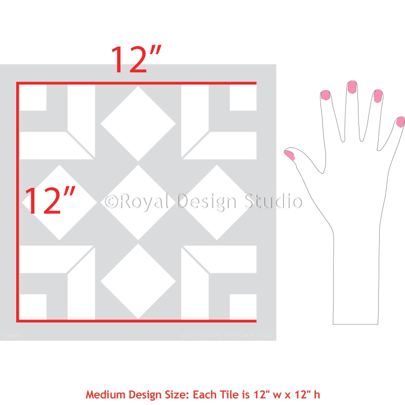 Alonzo Tile Stencil