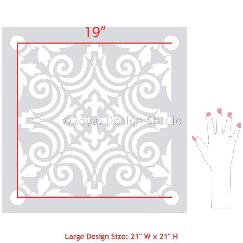 Augusta Tile Stencil