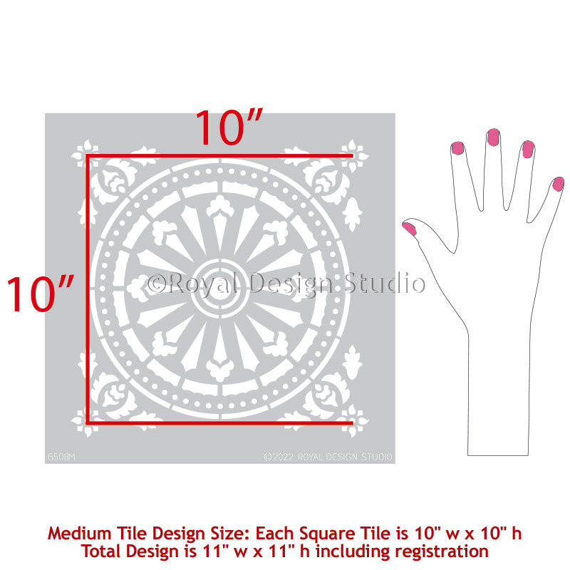 Delicate Tile Stencil