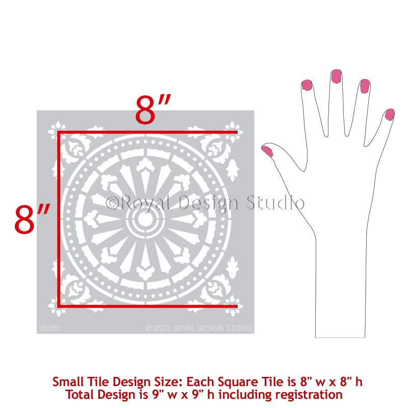 Delicate Tile Stencil
