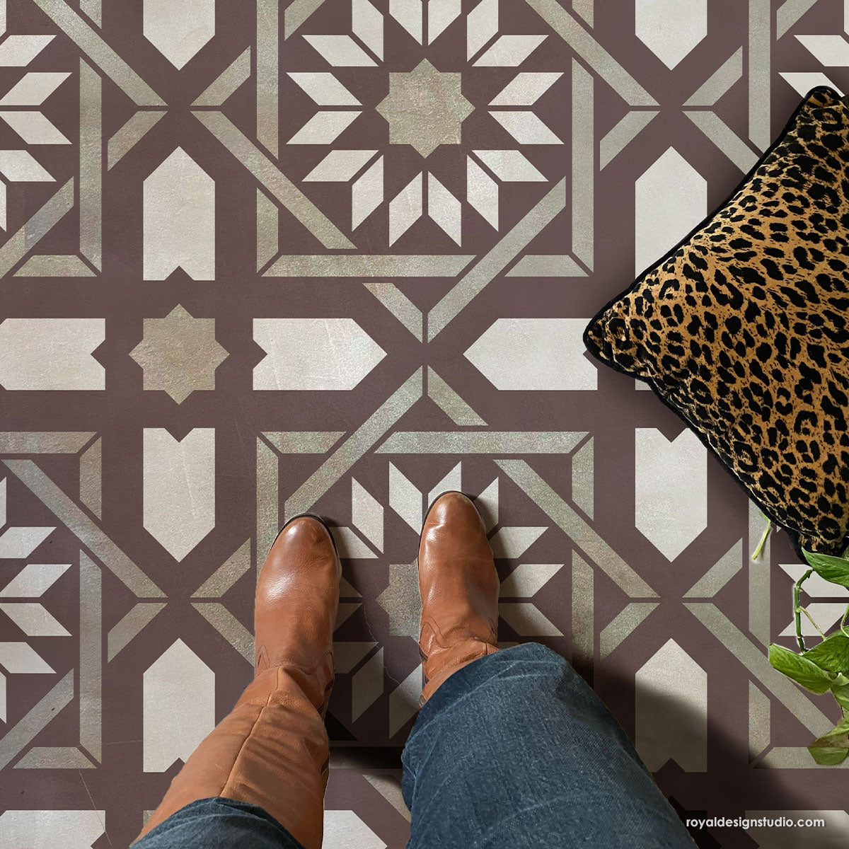 NEW! Upscaled Almeria Tile Stencil