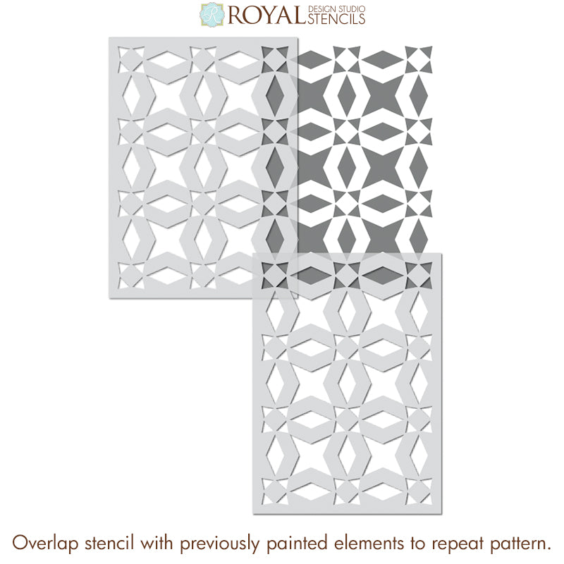 Sultana Tile Allover Stencil