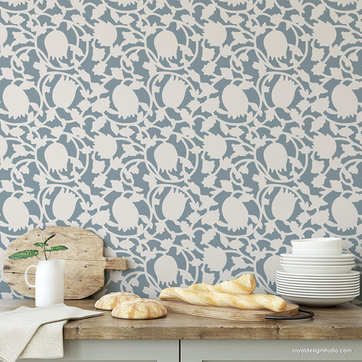 wallpaper pattern indian block print pattern wall stencil