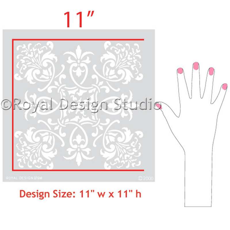 Florence Tile Wall & Furniture Stencil