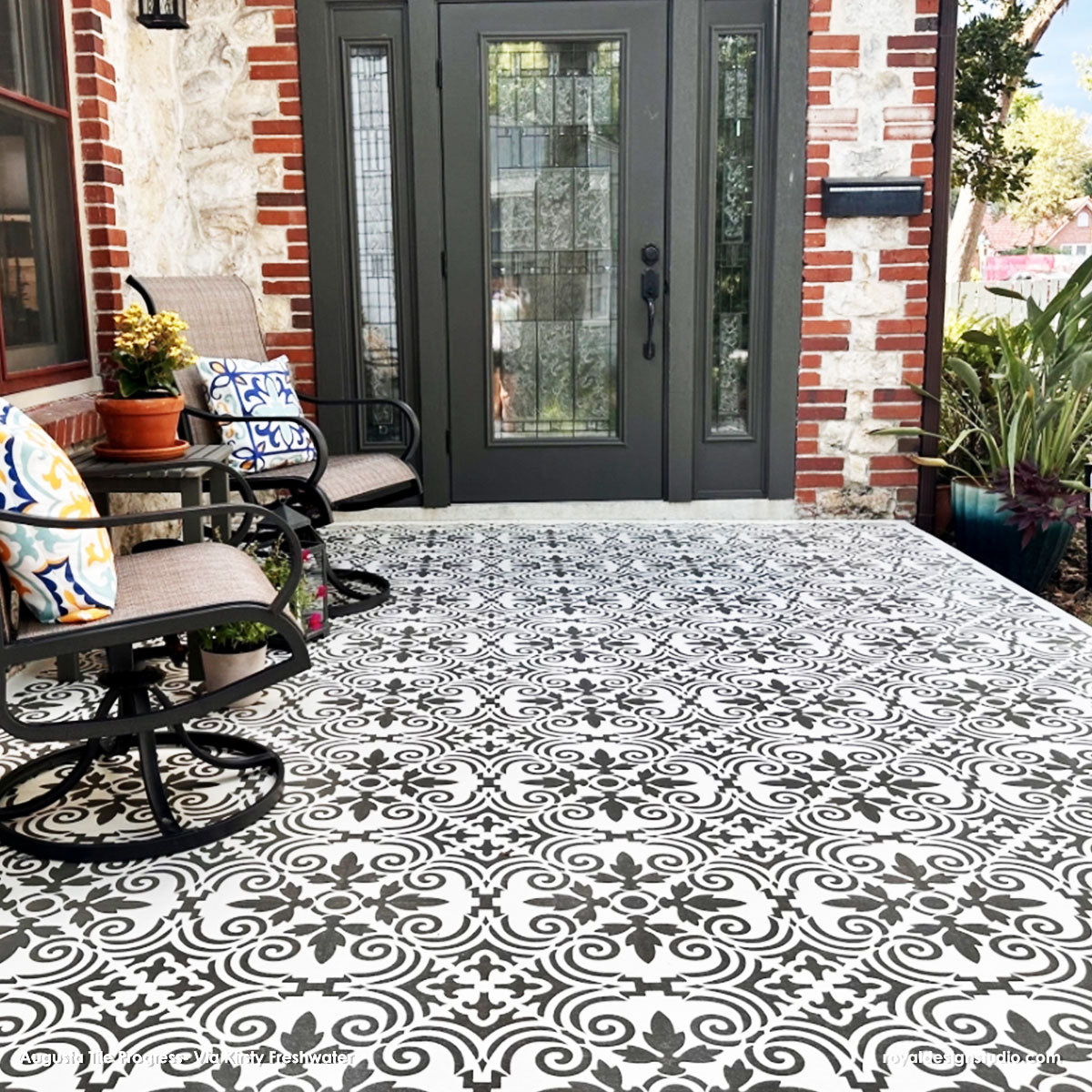 Concrete Stencil Patterns SPAZIO Large Floor Painting Stencil concrete-stencil-patterns-spazio-large-floor-painting-stencil