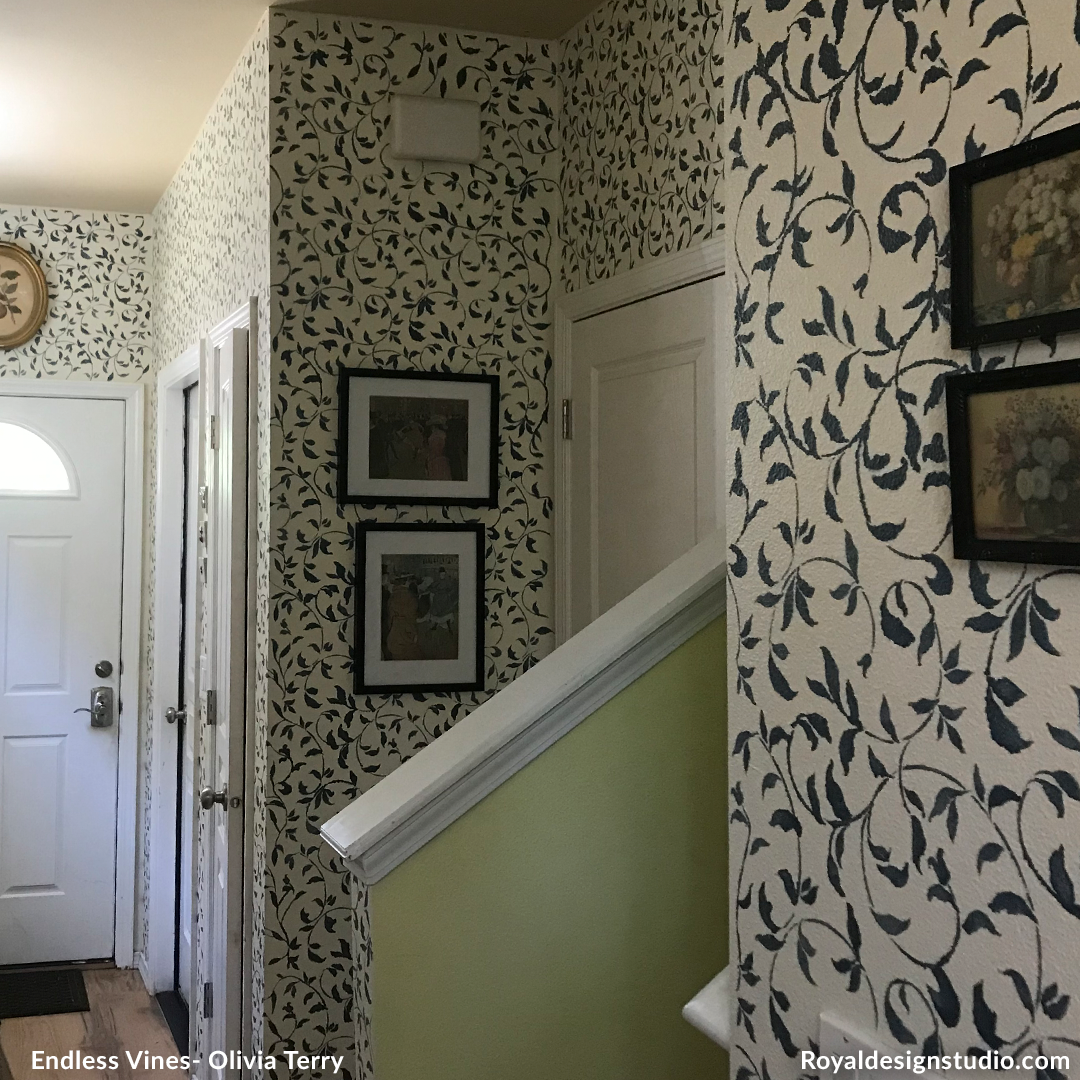 Endless Vine Wall Stencil