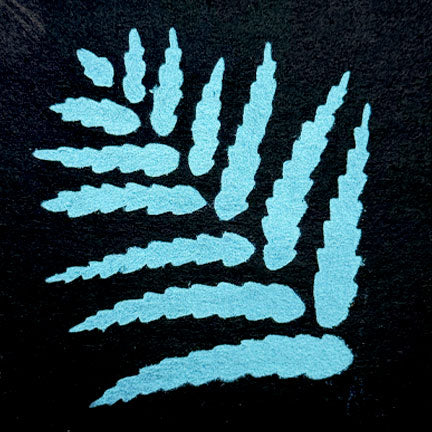 Metallic Teal Stencil Creme