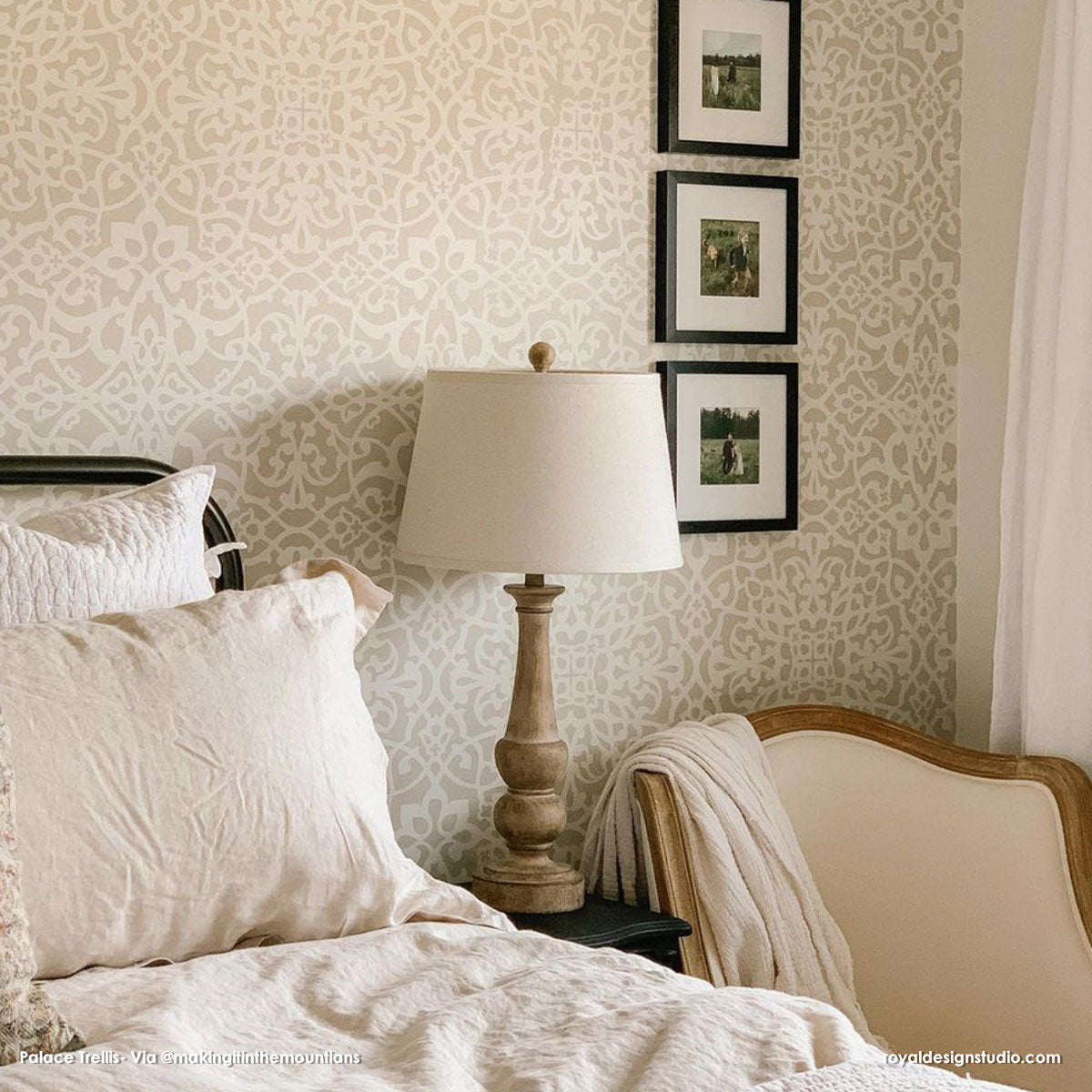 Palace Trellis Moroccan Wall Stencil