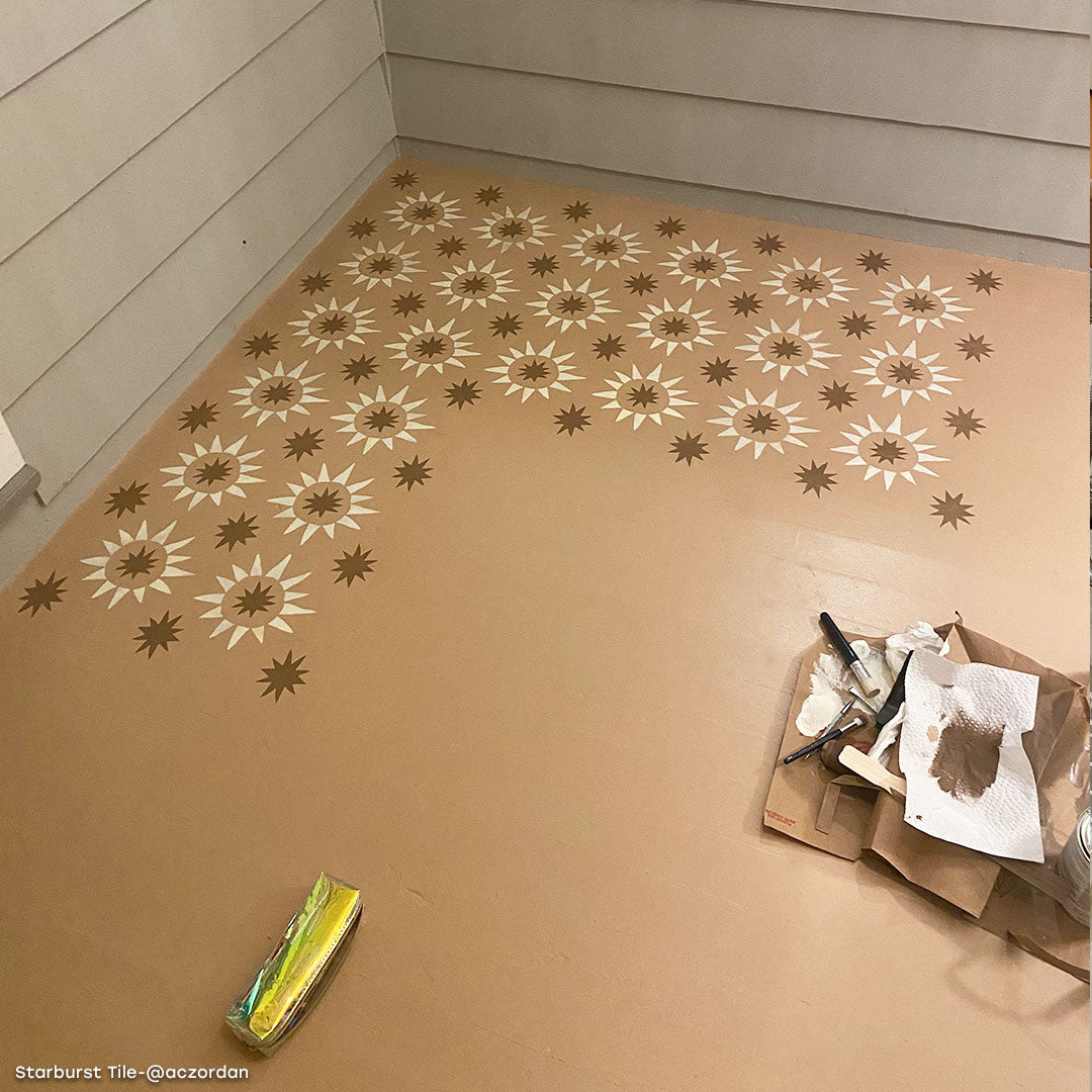 Starburst Tile Stencil