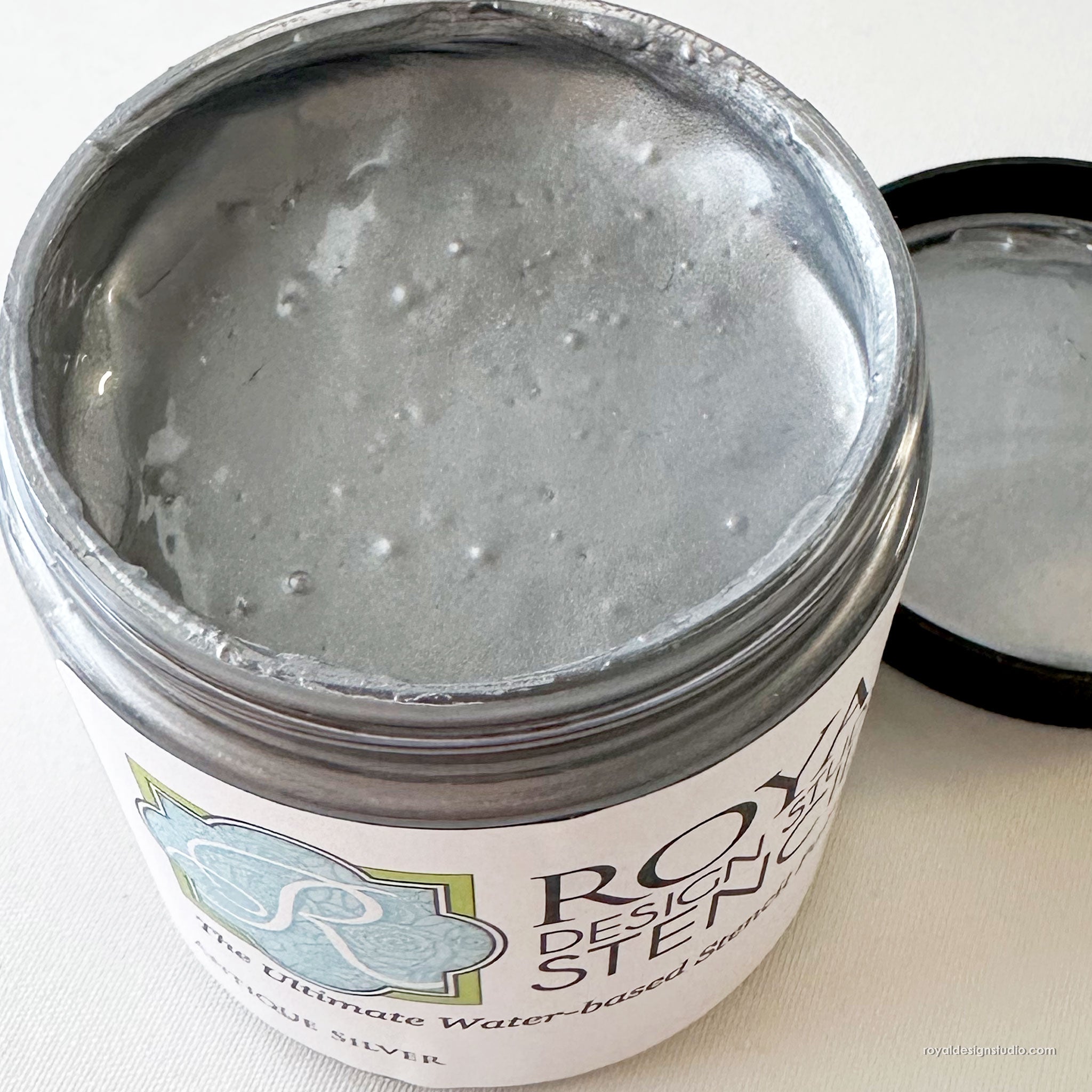Antique Silver Stencil Creme