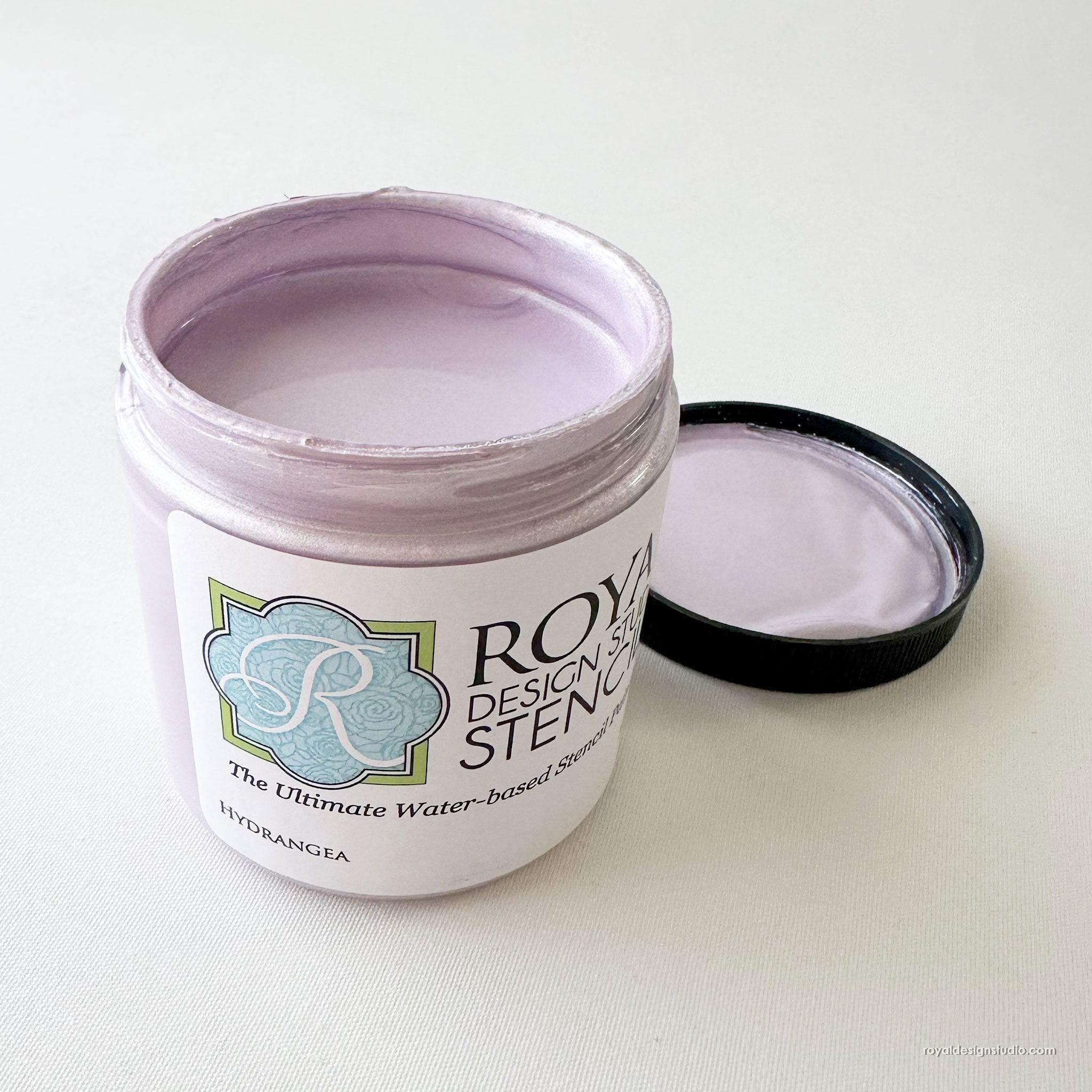 Hydrangea Stencil Creme