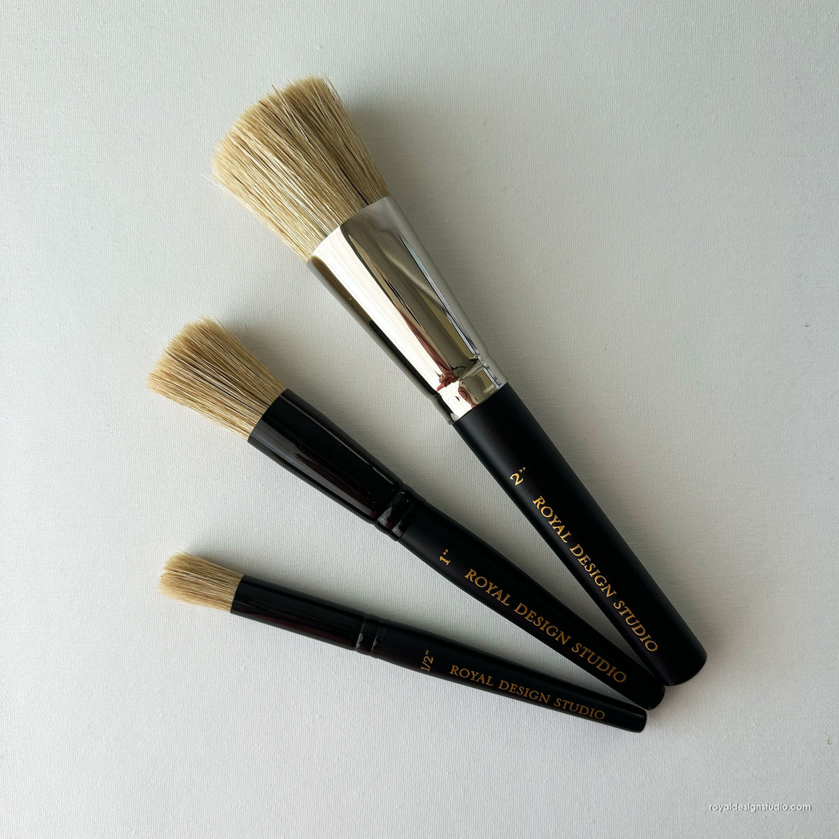 Set of 3 Best Stencil Brushes
