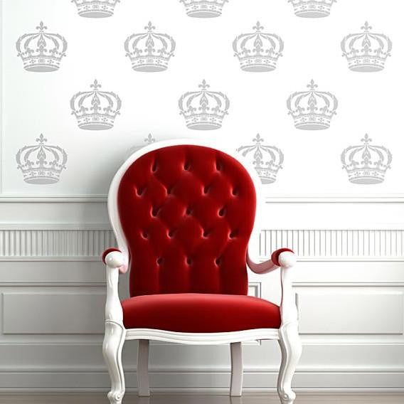 King Crown Wall Art & Furniture Stencil