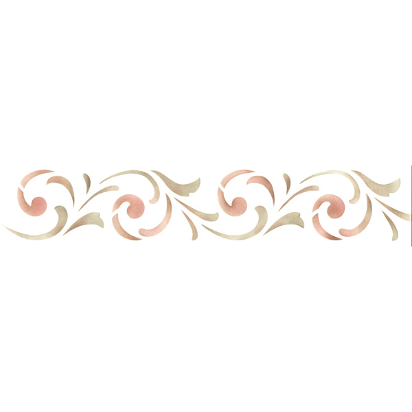 Border Stencils Simple Scroll