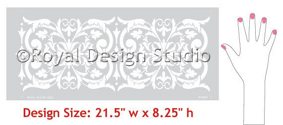 Villa Border Stencils designs