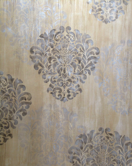 Grand Damask Wall Stencil