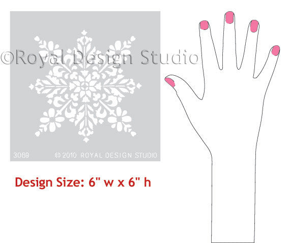 Stencil a Winter Wonderland of Snowflake Stars this Christmas - Royal Design Studio