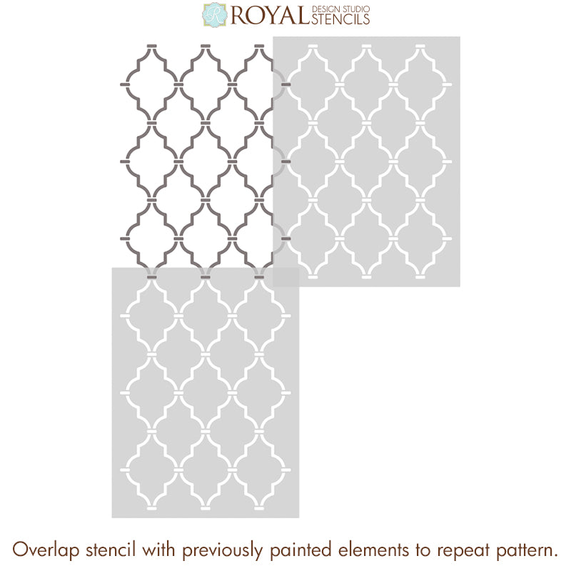 Casablanca Trellis Moroccan Stencil