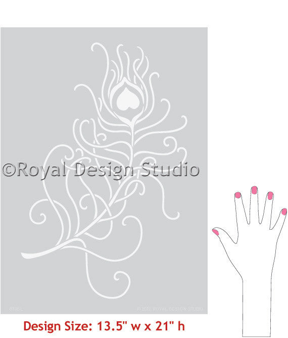 Trendy Peacock Feathers for Teen Bedroom or Dorm Decor - Royal Design Studio