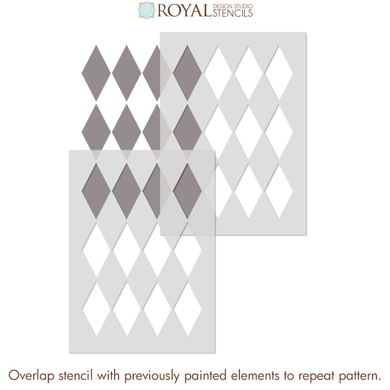 Harlequin Furniture Stencil