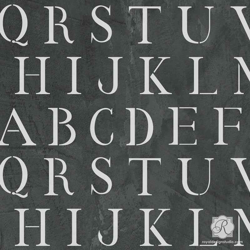 Custom Stencil Beautiful Vintage Font Alphabet Letters - Temu
