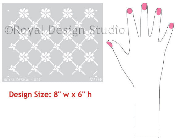 Victorian Grillework Furniture Stencils - Classic European Design - Royal Design Studio