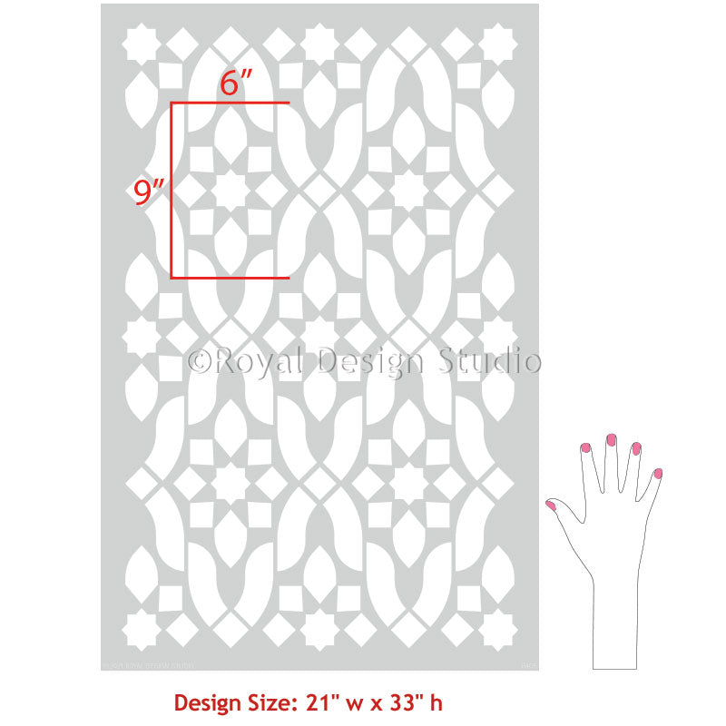 Blythe Trellis Wall Stencil