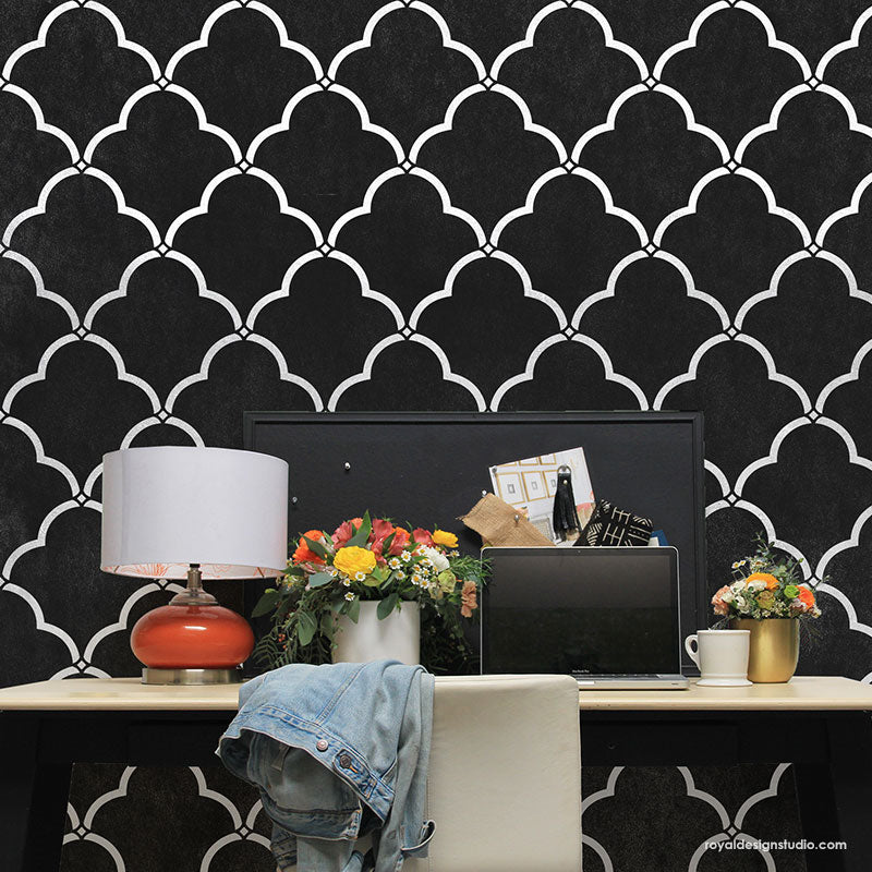 NEW! Selena Trellis Wall Stencil