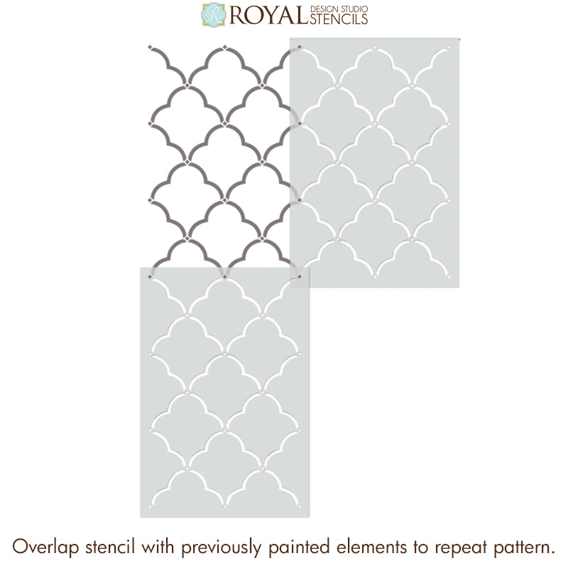 Selena Trellis Wall Stencil