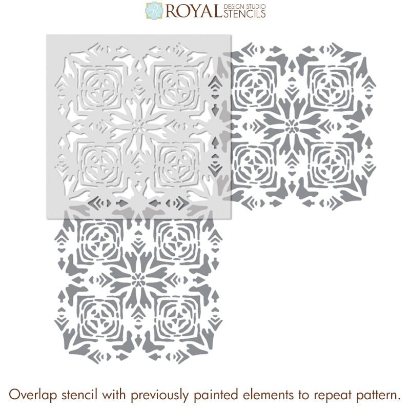 Tribaliste Wall Stencil