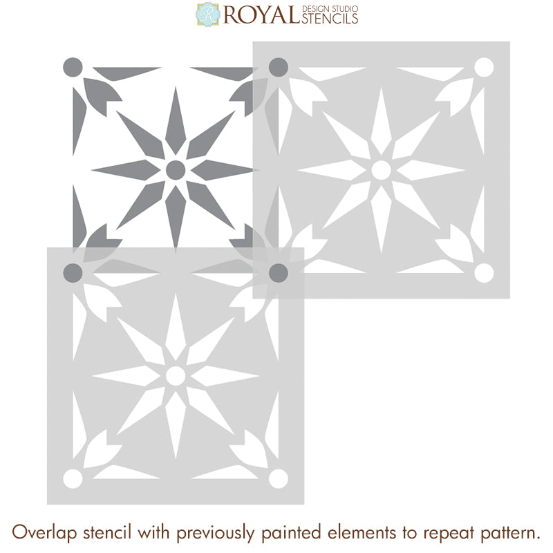 Starz Tile Stencil