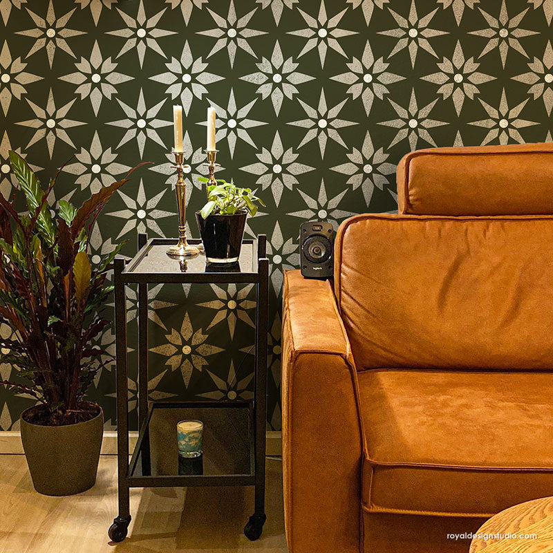 NEW! Starz Tile Allover Stencil