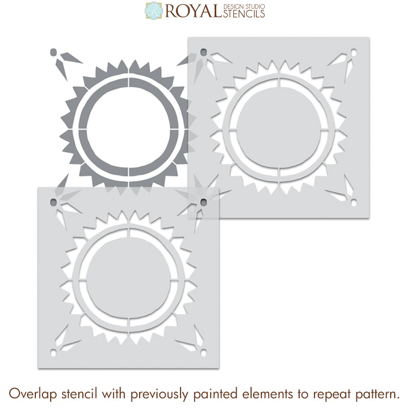 Orion Star Tile Stencil